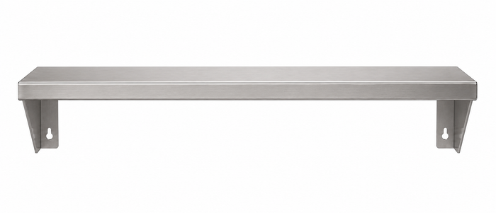 17" x 7" Stainless Steel Wall Shelf (16" Stud Spacing)
