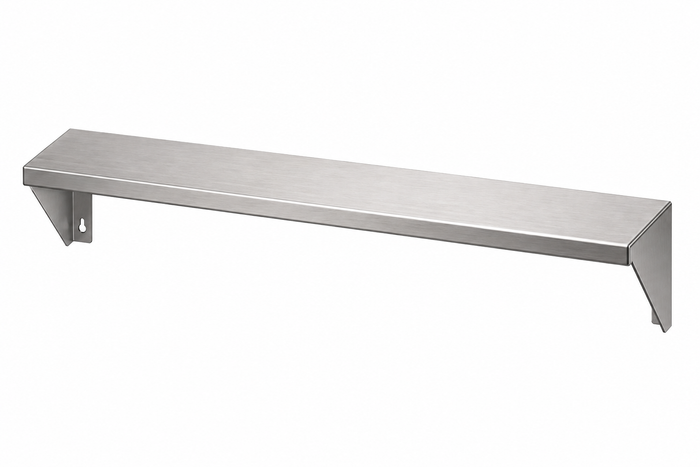 33" x 7" Stainless Steel Wall Shelf (16" Stud Spacing)