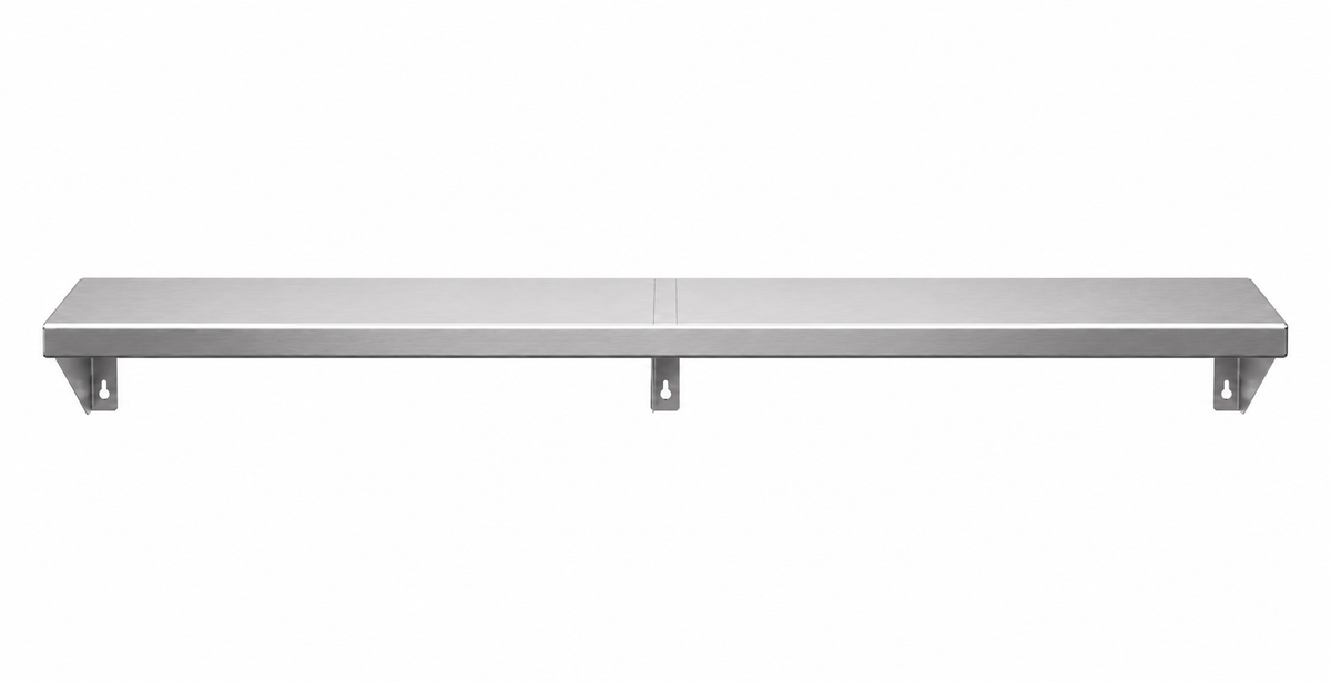 49" x 10" Stainless Steel Wall Shelf (12" or 16" Stud Spacing)