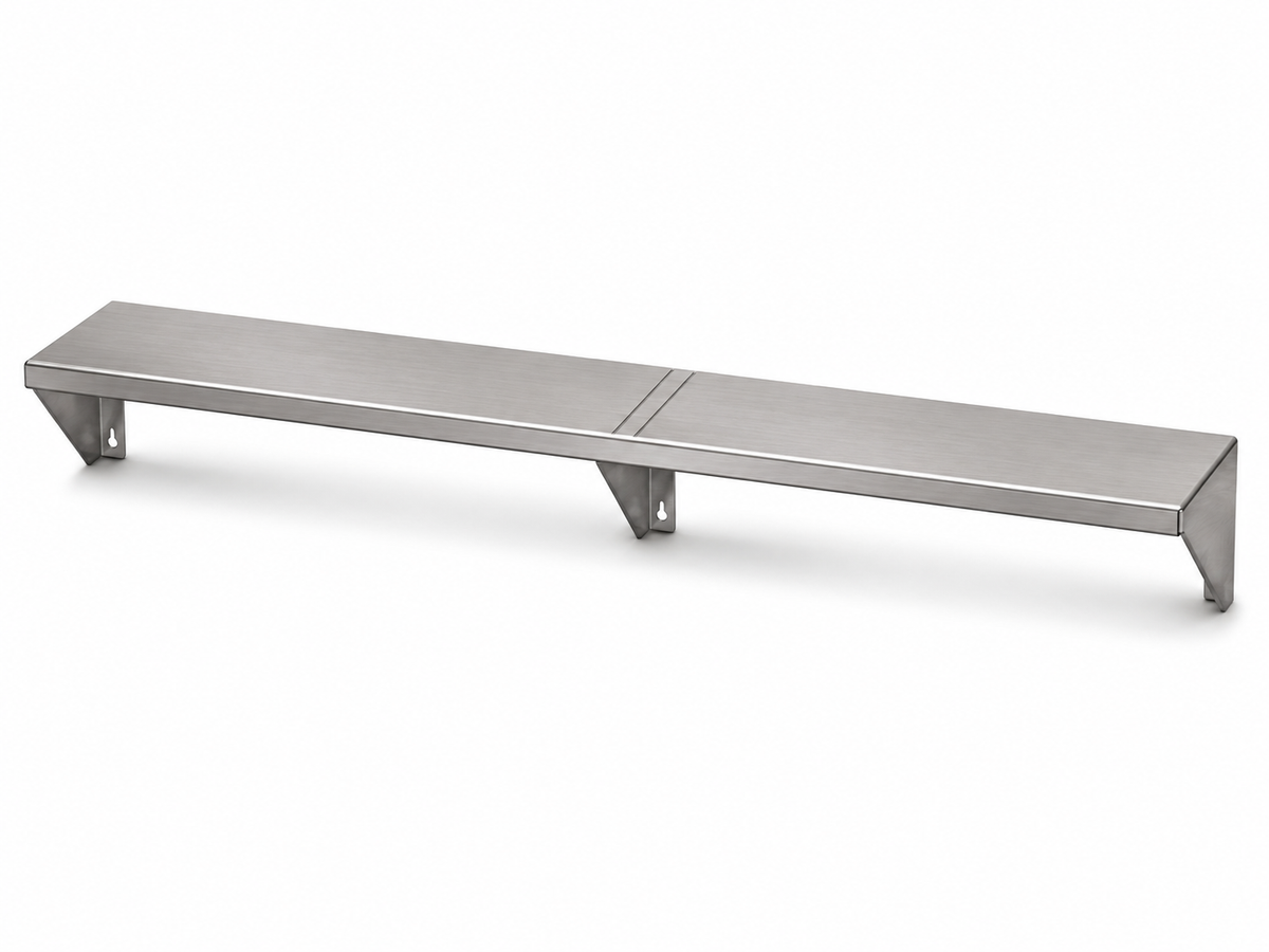 49" x 7" Stainless Steel Wall Shelf (12" or 16" Stud Spacing)
