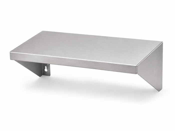 17" x 10" Stainless Steel Wall Shelf (16" Stud Spacing)