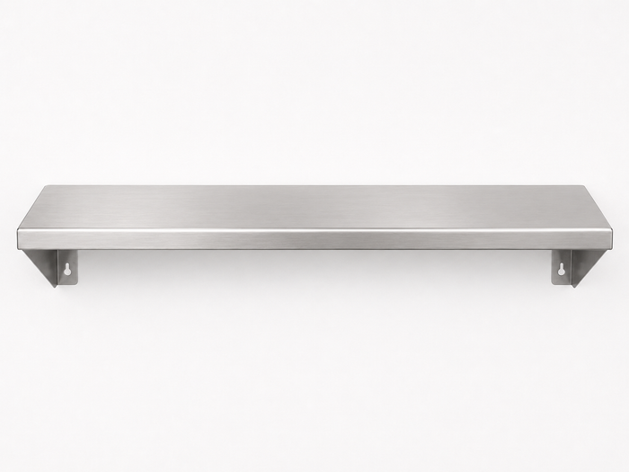 33" x 10" Stainless Steel Wall Shelf (16" Stud Spacing)