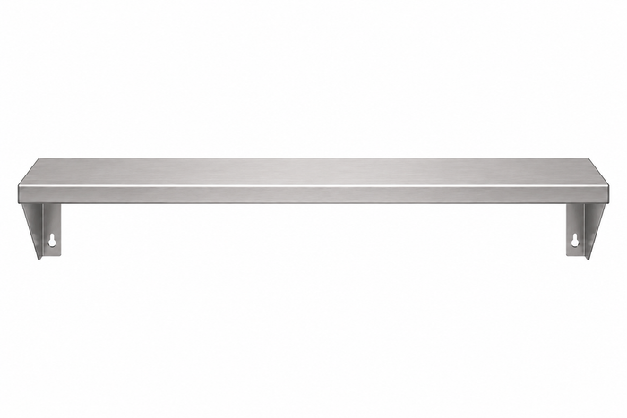 33" x 7" Stainless Steel Wall Shelf (16" Stud Spacing)