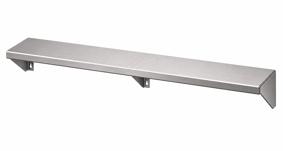 49" x 10" Stainless Steel Wall Shelf (12" or 16" Stud Spacing)